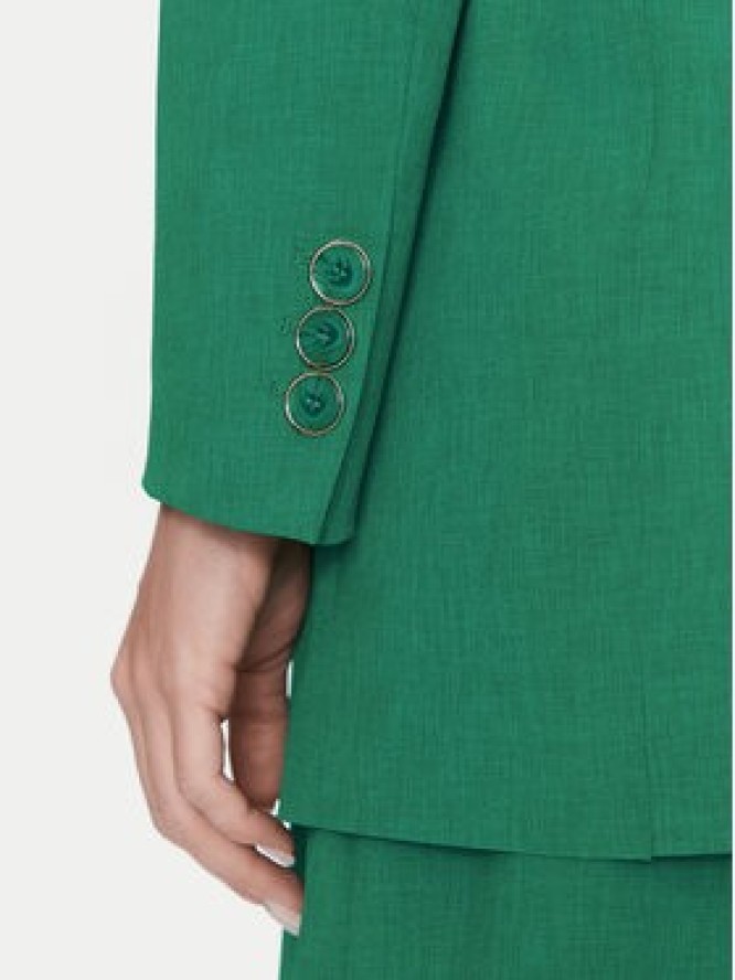 Simona Corsellini Marynarka P25CPGI00601 Zielony Regular Fit