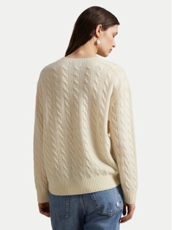 Polo Ralph Lauren Sweter 211971865001 Biały Slim Fit