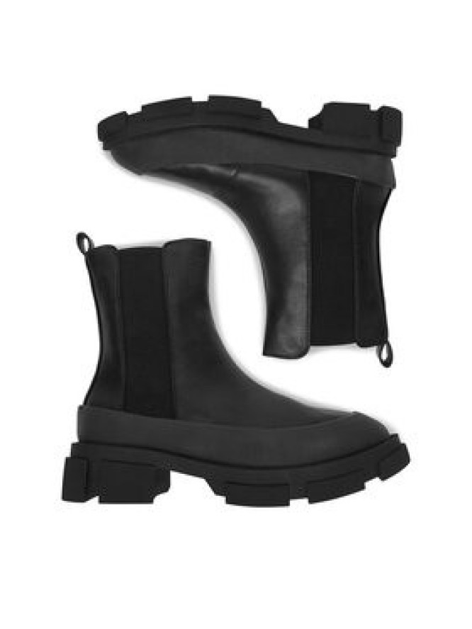 DeeZee Botki 13059-2-BLACK PU Czarny