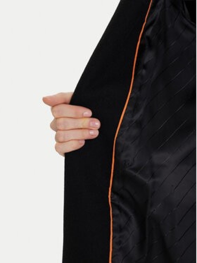 BOSS Płaszcz wełniany C_Calesara2 50548660 Czarny Relaxed Fit