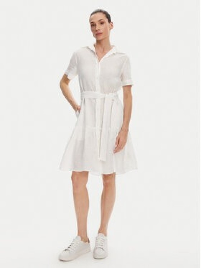 Gant Sukienka koszulowa 4503434 Biały Regular Fit