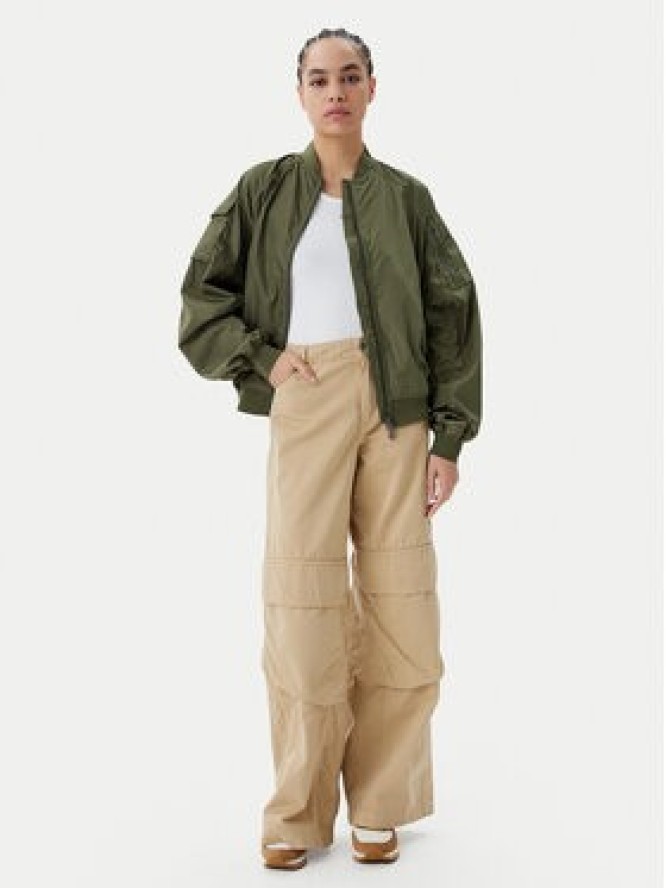 Save The Duck Kurtka bomber D32105W TWIL20 Zielony Oversize