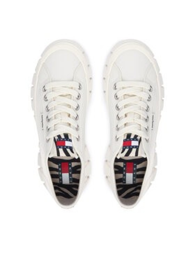 Tommy Jeans Sneakersy Tj Platform Sneaker Zebra EN0EN03070 Biały