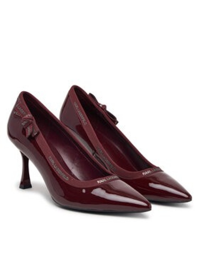 KARL LAGERFELD Szpilki Sienna KL32708R Bordowy