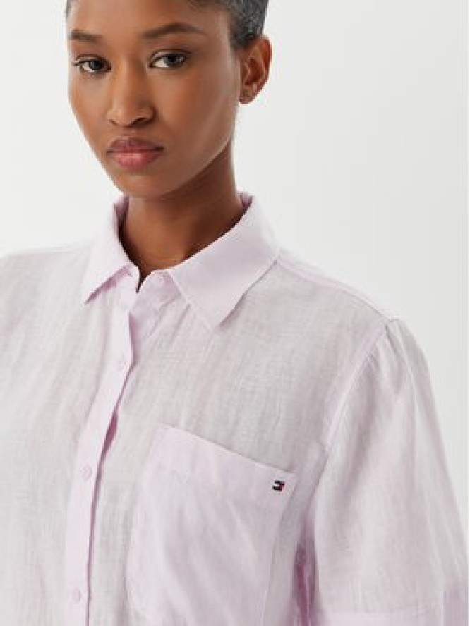Tommy Hilfiger Koszula WW0WW48925 Fioletowy Relaxed Fit