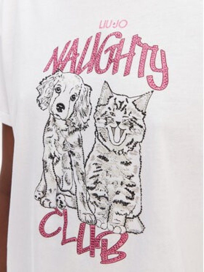 Liu Jo T-Shirt WA6132 JS923 Biały Regular Fit