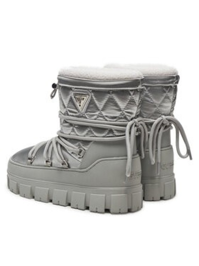 Guess Śniegowce Uniques FLFUNI LEL10 Srebrny