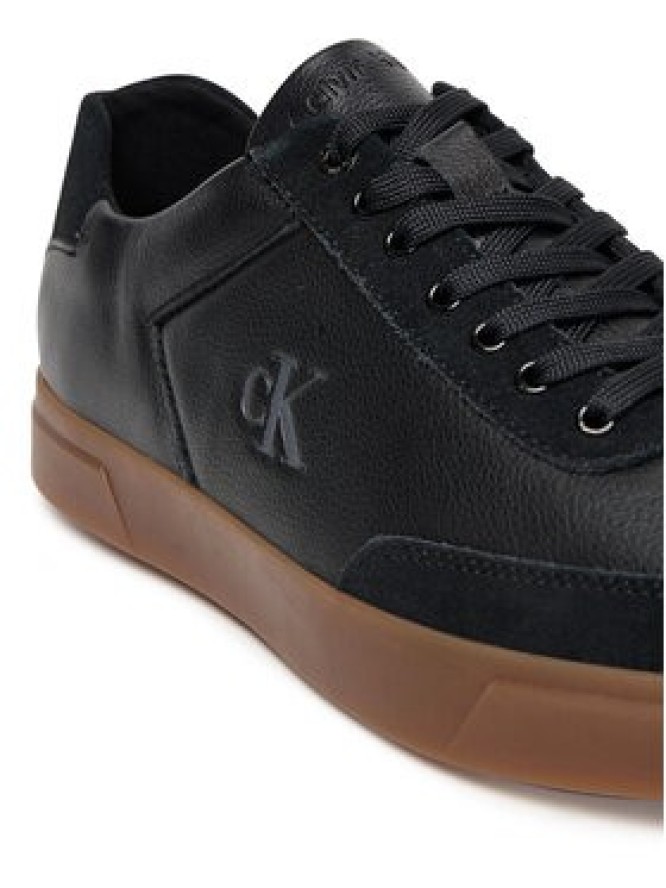 Calvin Klein Sneakersy Low Pro Cups Lth Mix Mg HW0HW02825 Czarny