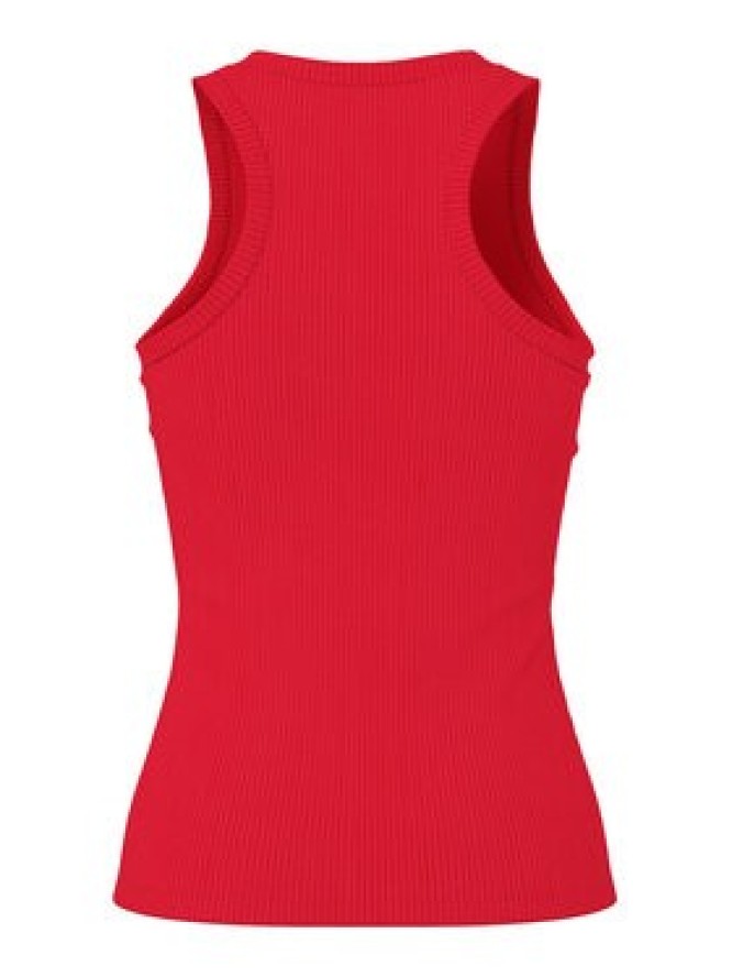 Pieces Top Ruka 17133673 Czerwony Slim Fit