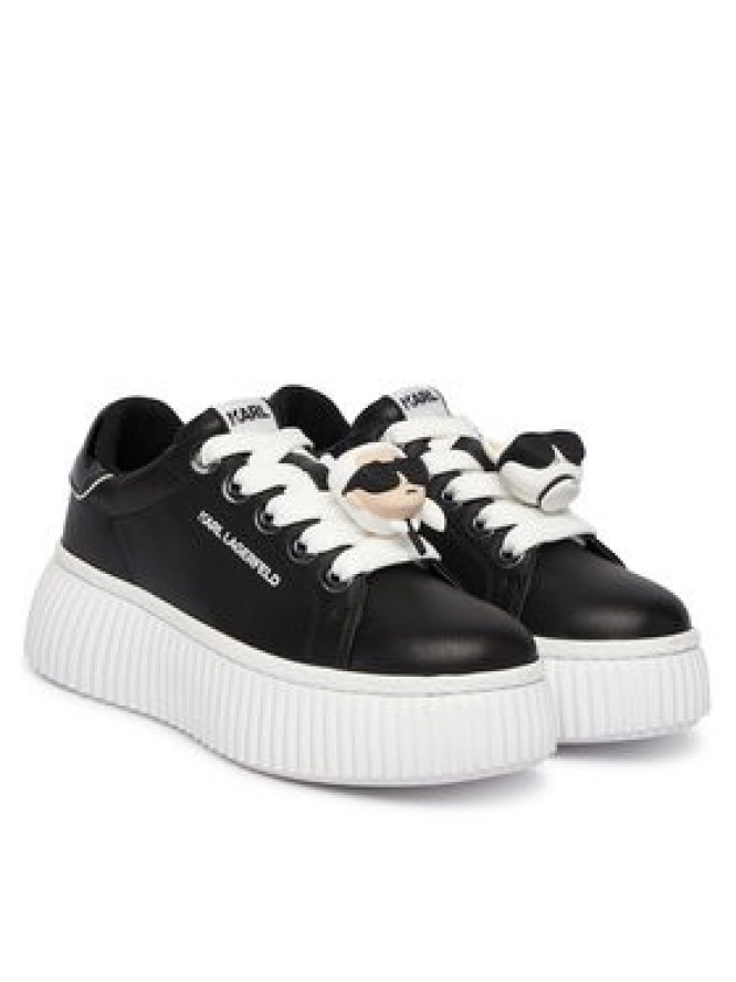 KARL LAGERFELD Sneakersy Kreeper Lo KL42336T Czarny