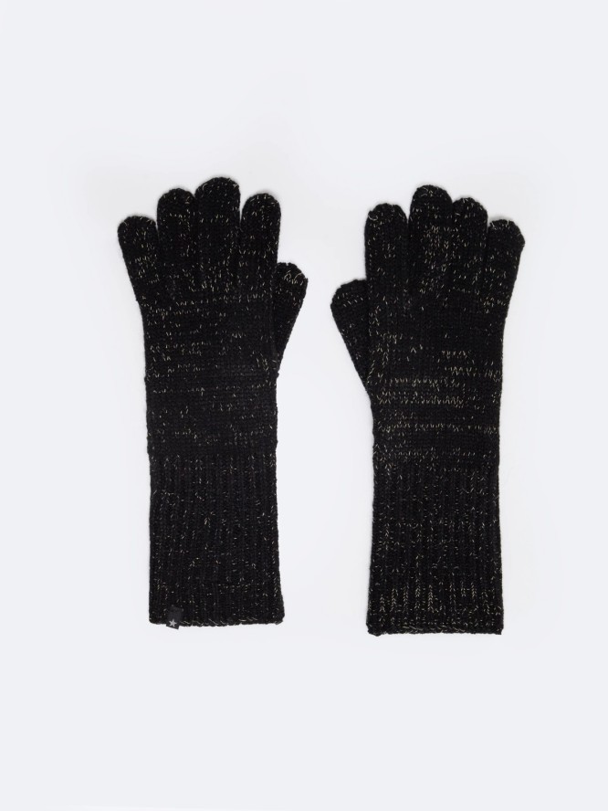 Rękawiczki damskie długie czarne Xana 906