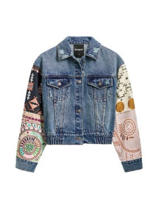 Desigual Kurtka jeansowa Cassid 25SWED59 Niebieski Regular Fit