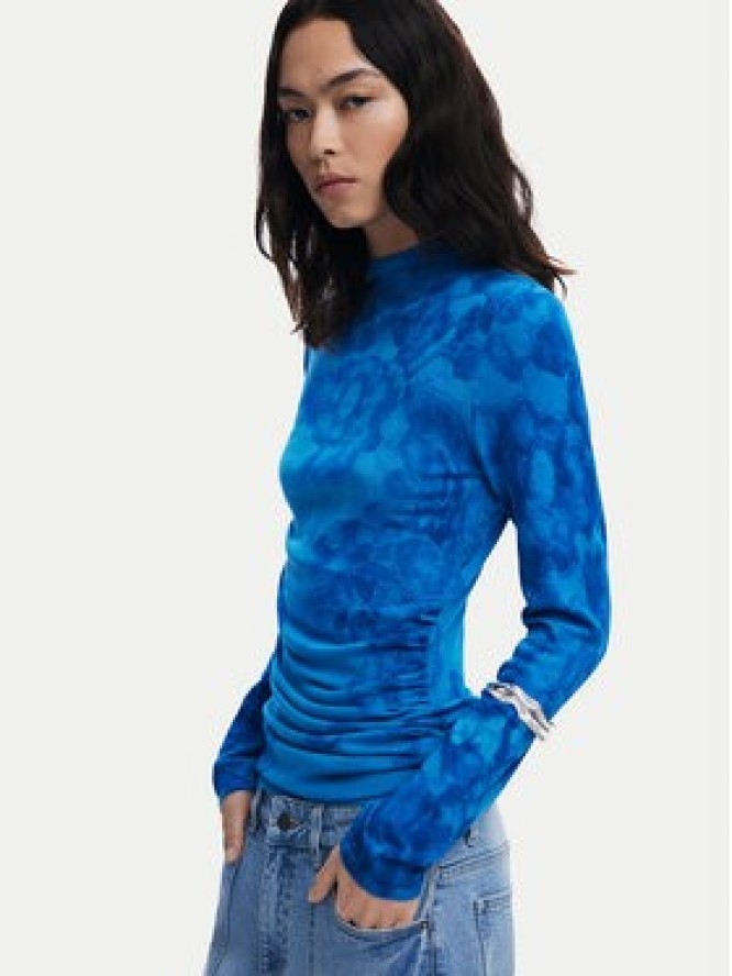 Desigual Golf Ottawa 25WWJF38 Niebieski Regular Fit