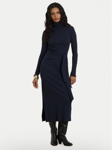 LAUREN RALPH LAUREN Sukienka dzianinowa 200980028008 Granatowy Slim Fit
