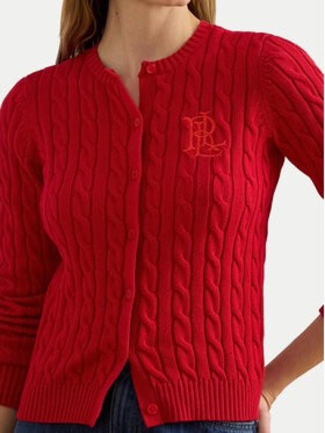 LAUREN RALPH LAUREN Kardigan 200932225015 Czerwony Regular Fit