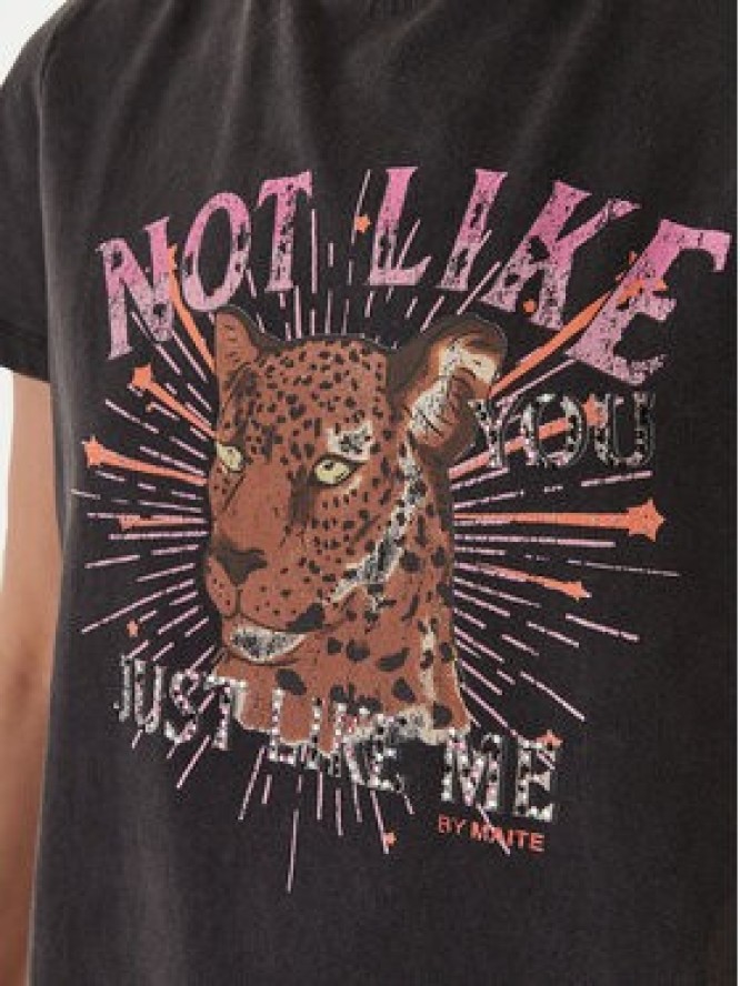 LOLA CASADEMUNT T-Shirt MS2615050 Czarny Regular Fit