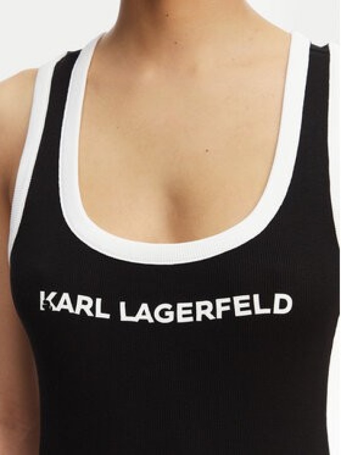KARL LAGERFELD Sukienka codzienna B2W46087 Czarny Slim Fit