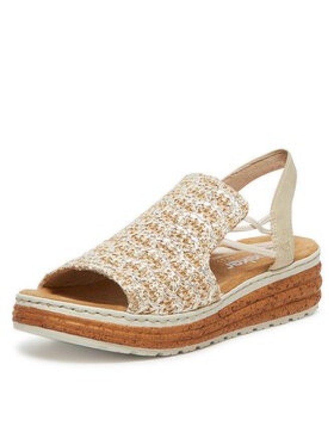 Rieker Sandały 62741-60 Beżowy