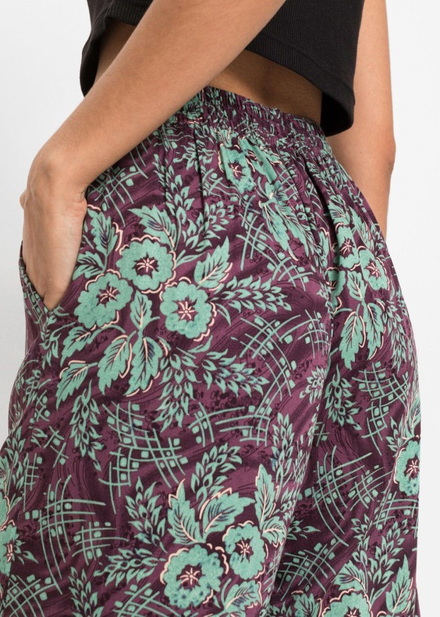 Spodnie palazzo z lejącej wiskozy