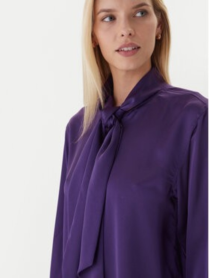 Calvin Klein Bluzka LV044D125G Fioletowy Regular Fit