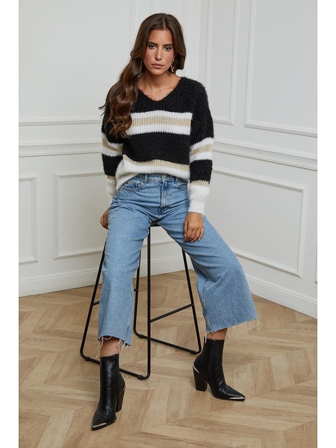 L'armoire de Suzette Sweter w kolorze czarno-białym rozmiar: 34/36
