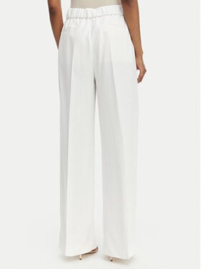 BOSS Spodnie materiałowe Tiana 50557443 Biały Relaxed Fit