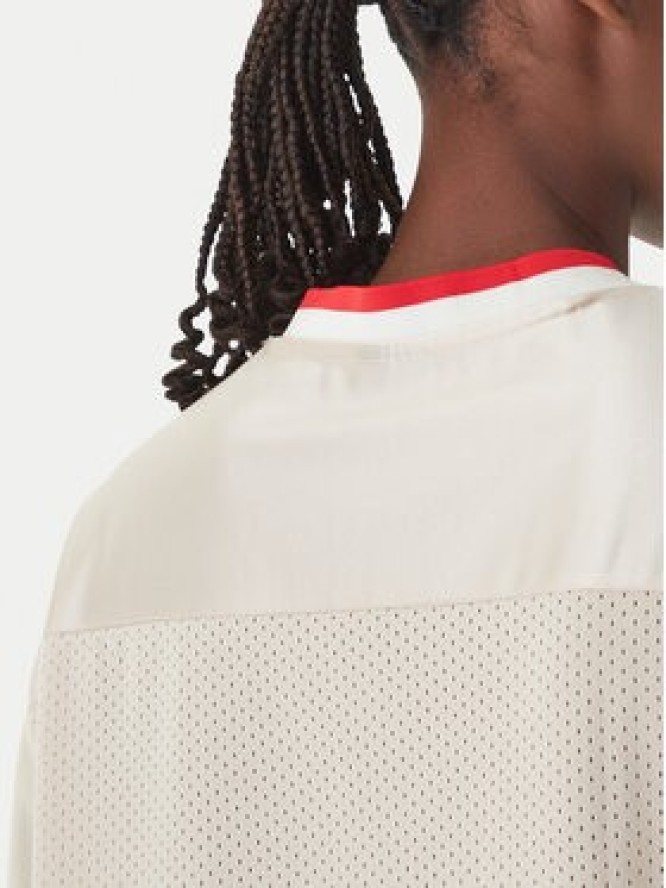 adidas T-Shirt Stadium JZ1073 Beżowy Loose Fit