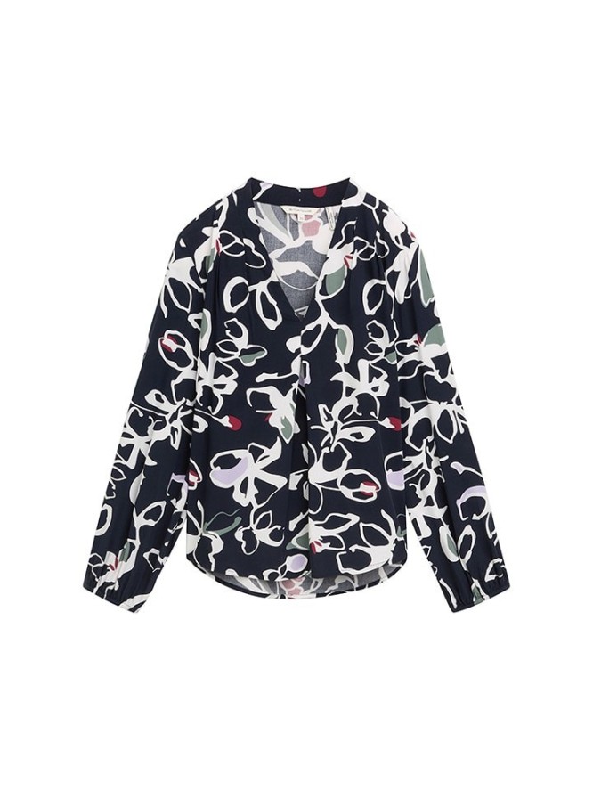 Tom Tailor Bluzka w kolorze granatowo-białym rozmiar: 36