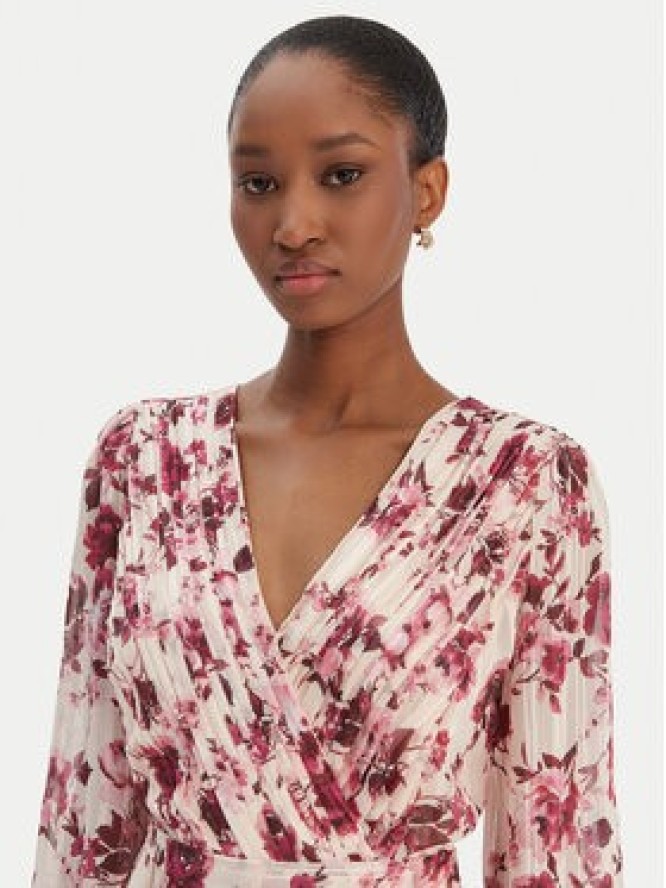 Guess Sukienka wieczorowa W6RK39 WJ712 Écru Regular Fit