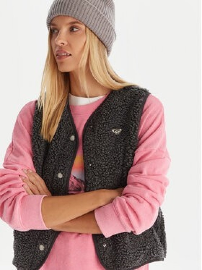Roxy Bezrękawnik Iconic Twon Vest ERJPF03235 Szary Regular Fit