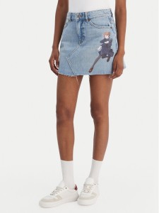 HUGO Spódnica jeansowa Gadele 50557549 Niebieski Regular Fit