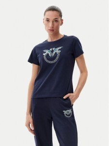 PINKO T-Shirt Quentin 100535 A2G7 Granatowy Regular Fit