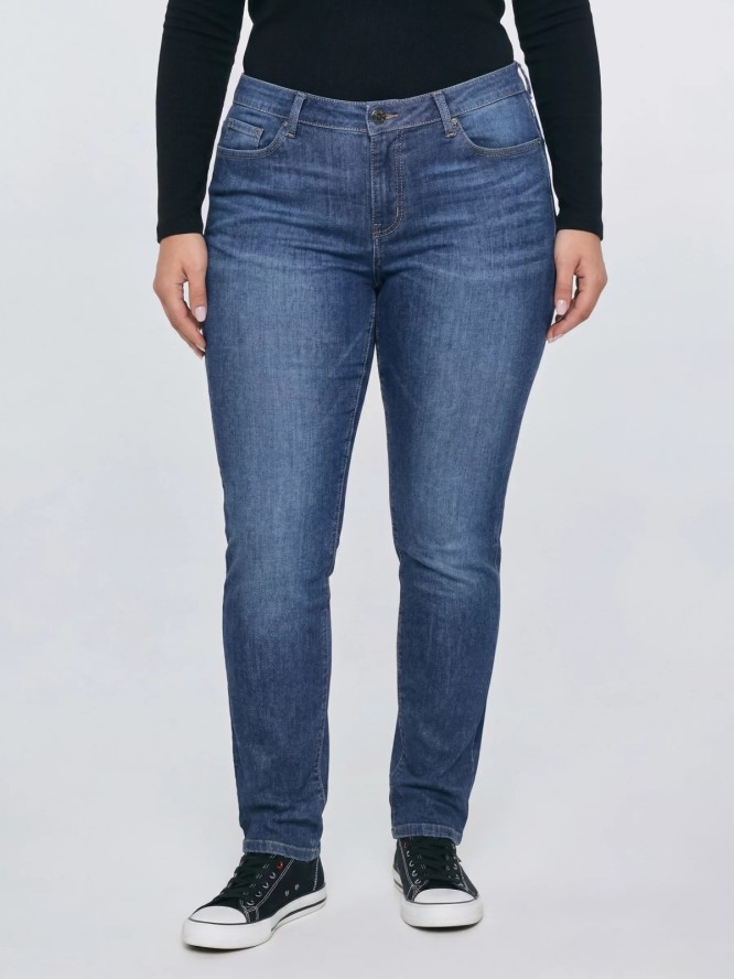 jeansy damskie slim niebieskie kitty 447