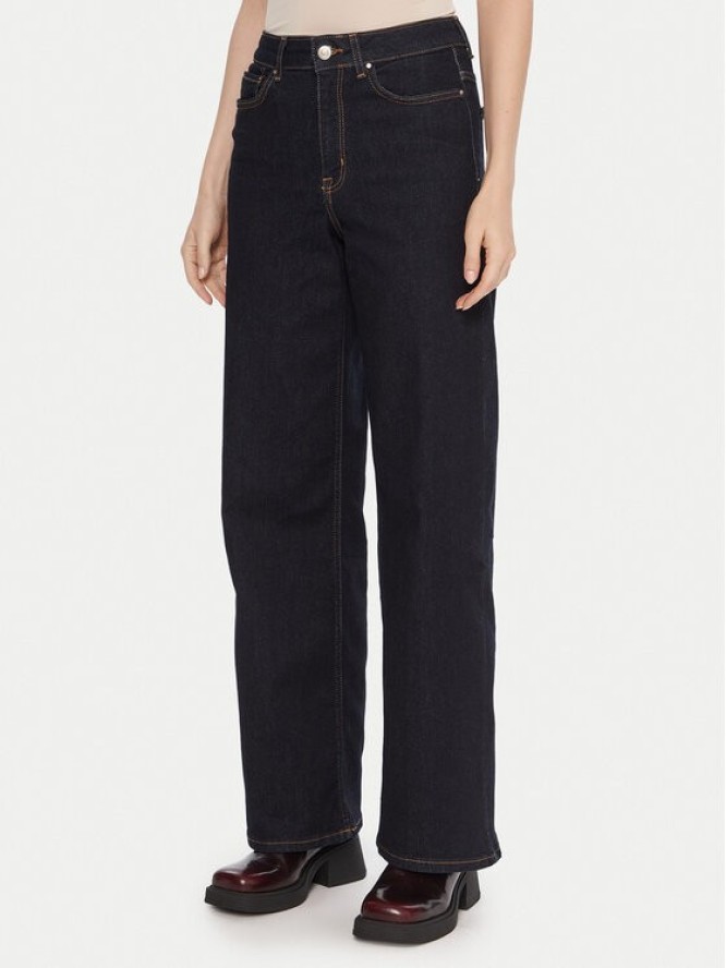 ONLY Jeansy Madison 15352206 Granatowy Wide Leg