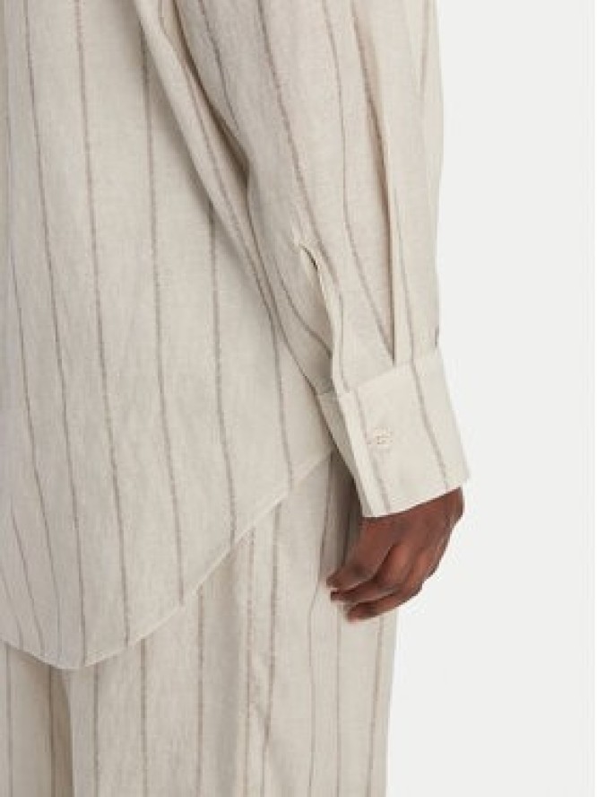 Eleh Koszula SS260271 Écru Relaxed Fit