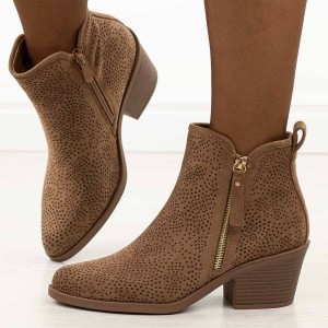 Coffee wiosenne botki damskie, kowbojki S.Barski 52-538