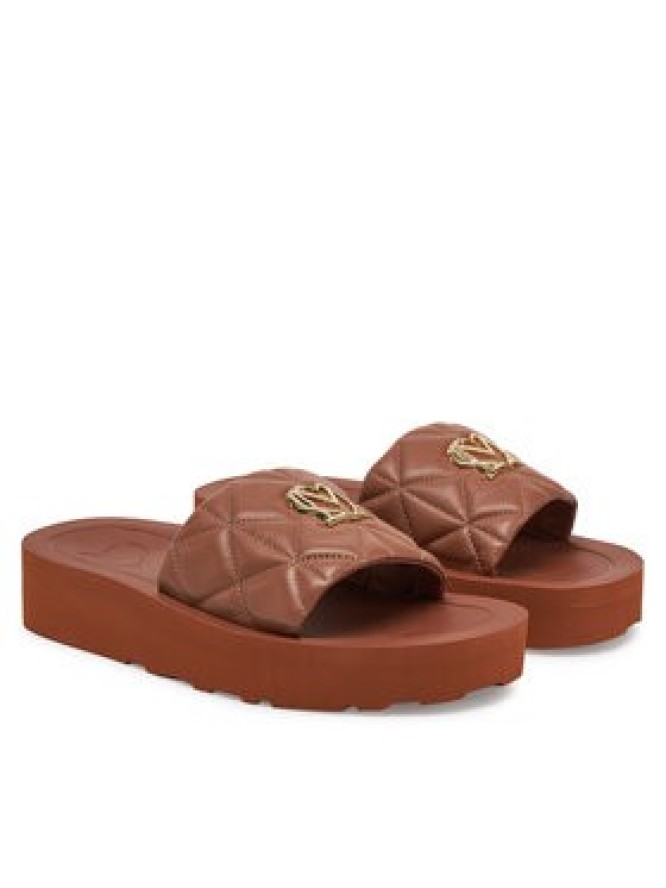 LOVE MOSCHINO Klapki JA28014I1MIE0201 Brązowy