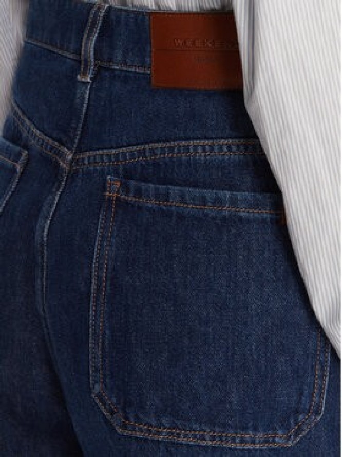 Weekend Max Mara Jeansy Ciro 2525186042 Granatowy Wide Leg