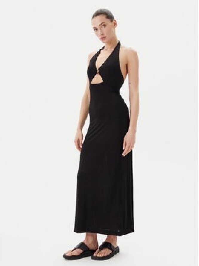 Max Mara Beachwear Sukienka koktajlowa Ghiotto 2516621059 Czarny Slim Fit