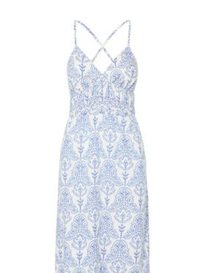 YAS Sukienka letnia Cinni 26036881 Błękitny Regular Fit