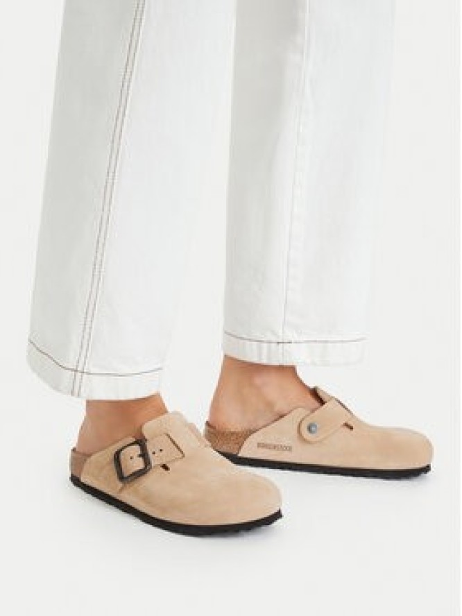 Birkenstock Klapki Boston Wire Buckle 1031573 Beżowy jasny