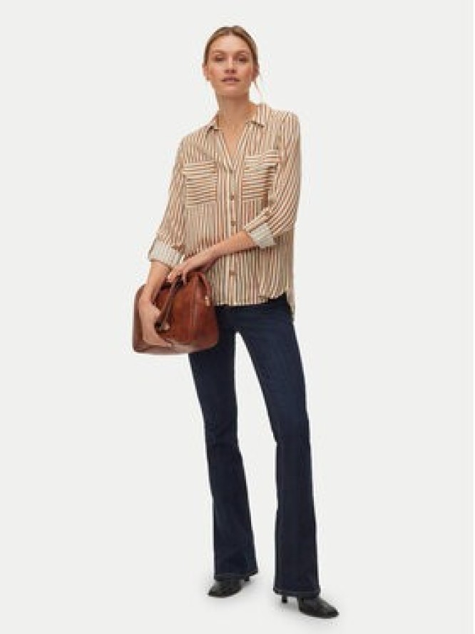 Vero Moda Koszula Bumpy 10275283 Beżowy Regular Fit