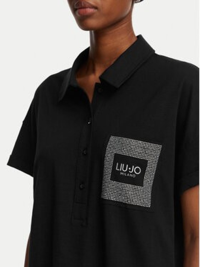 Liu Jo Sport Polo TA6159 JS870 Czarny Regular Fit