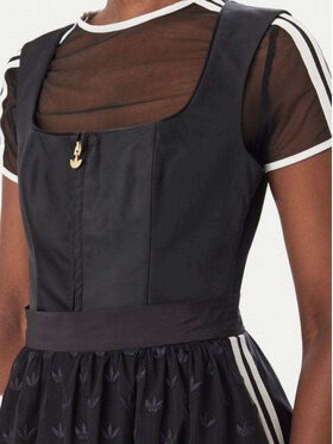 adidas Sukienka codzienna Dirndl Dress LG2246 Czarny Regular Fit