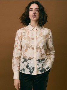 Koszula z wiskozą - beżowy