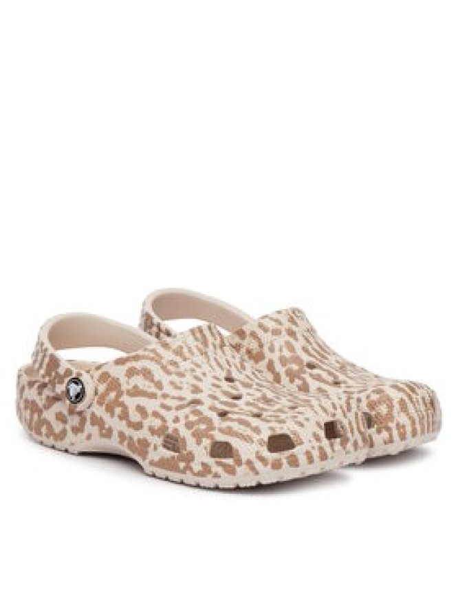 Crocs Klapki Classic Pop Animal Clogs 214153 Beżowy