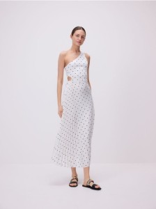 Sukienka z ozdobnym plisowaniem - wielobarwny