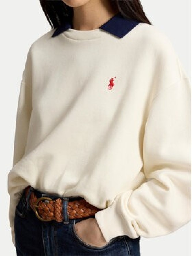 Polo Ralph Lauren Bluza 211B17785002 Kremowy Relaxed Fit
