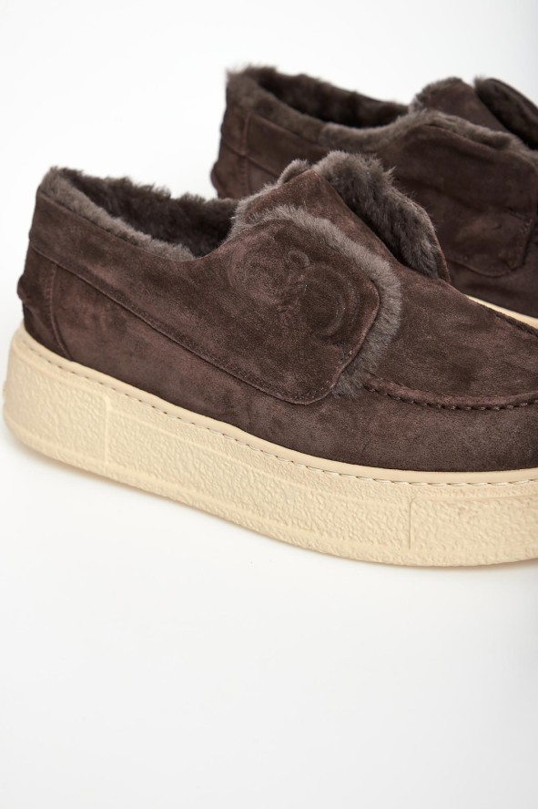 Sneakersy damskie zamszowe CESARE CASADEI