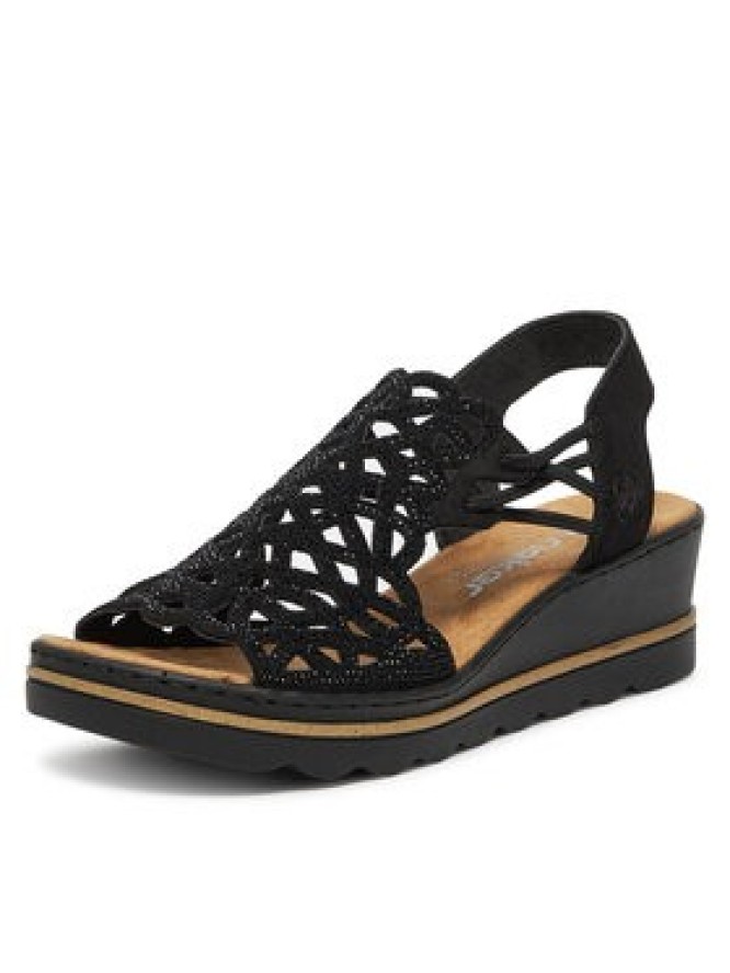 Rieker Sandały CEO-67465-00 Czarny